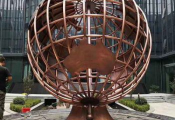 醫(yī)院地球儀雕塑，仿古景觀雕塑，仿古擺件