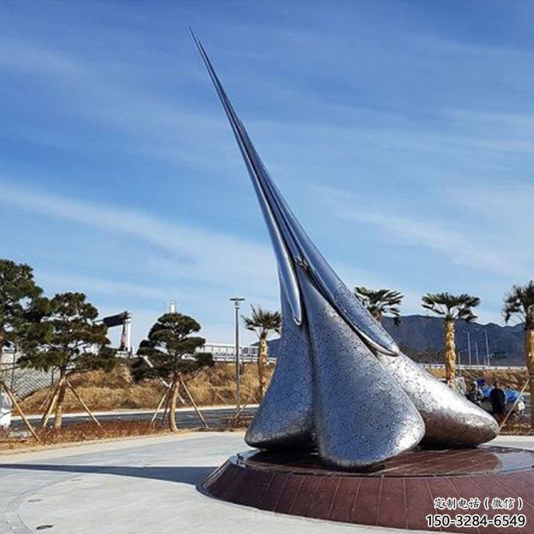 房地產(chǎn)景觀雕塑，仿古水滴雕塑，鏡面制造