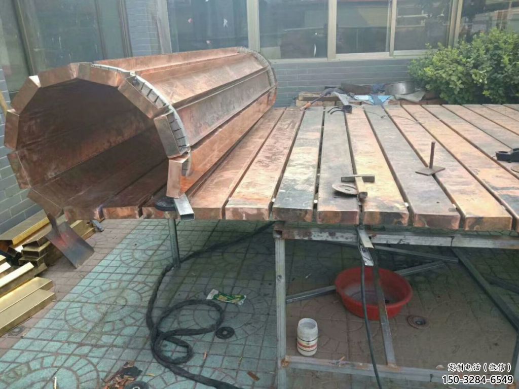 酒店書卷雕塑，鍍金歐式雕塑，仿古擺件