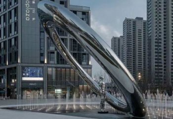 酒店圓環雕塑，鏡面歐式雕塑，仿古擺件