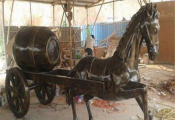 風景區(qū)馬車雕塑 售樓處廣場雕塑 仿古擺件