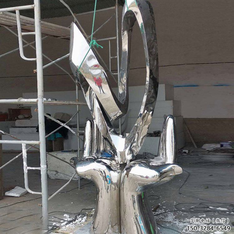 園林座椅雕塑，噴漆景觀雕塑，網格形式