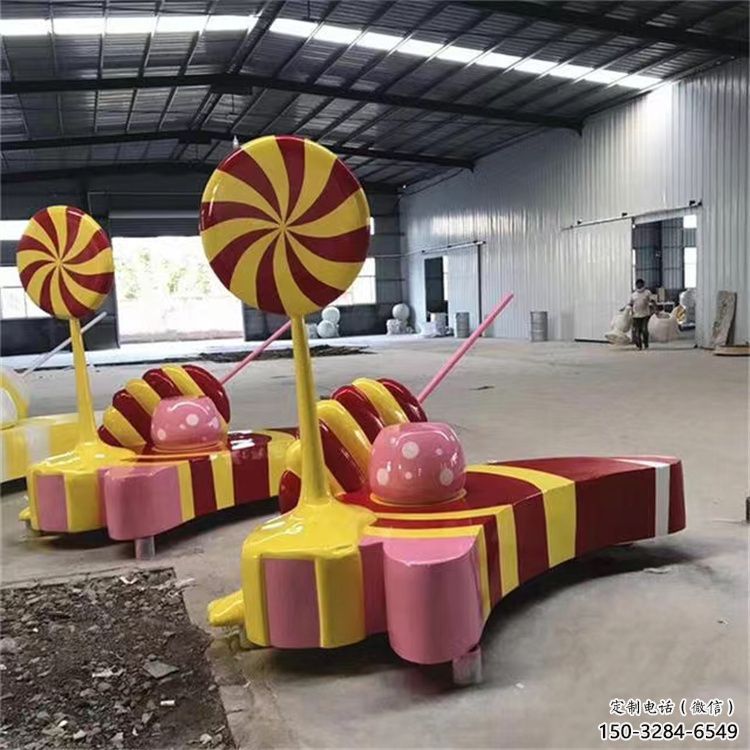 異形棒棒糖雕塑 現代校園小品 校園雕塑
