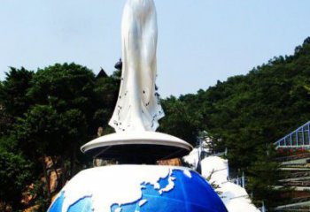 酒店地球雕塑 景觀美陳小品 現代雕塑