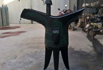 鋼管杯子雕塑 異形噴水小品 農村雕塑