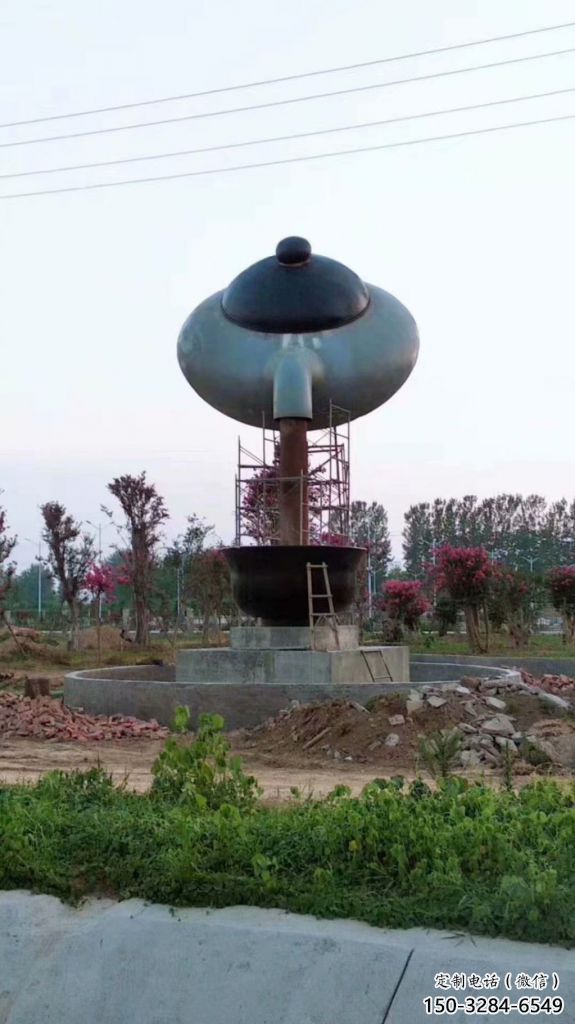 博物館懸壺雕塑 電鍍現代小品 公園雕塑