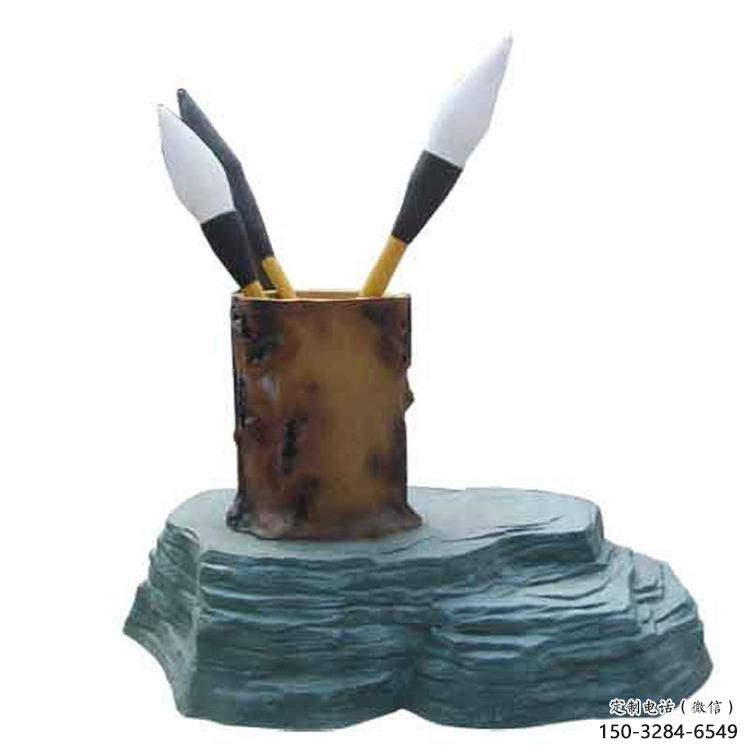 街頭鉛筆雕塑 大型別墅區擺件 鋼管雕塑