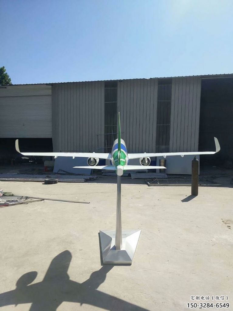 庭院飛機雕塑 公園草地小品 鍛造雕塑