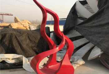 賓館火焰雕塑 烤漆大型擺件 歐式雕塑