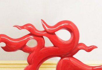 草地火焰雕塑 現(xiàn)代校園小品 大型雕塑