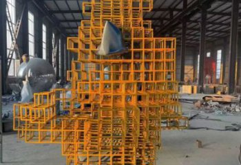 水景積木雕塑 彩繪剪紙小品 現代雕塑