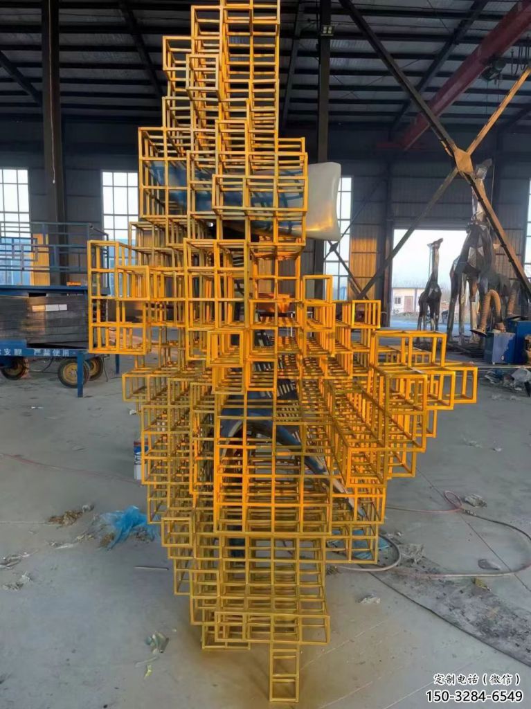 景觀魔方雕塑 彩繪剪紙小品 校園雕塑