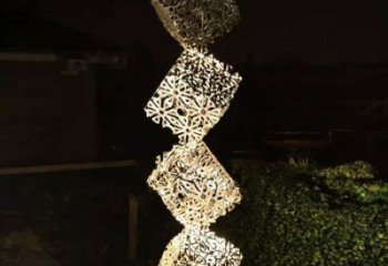 抽象魔方雕塑 啞光景觀小品 室內(nèi)雕塑