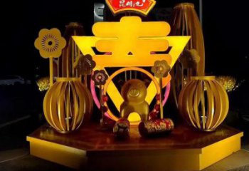 發(fā)光文字雕塑 歐式步行街小品 大型商場(chǎng)雕塑