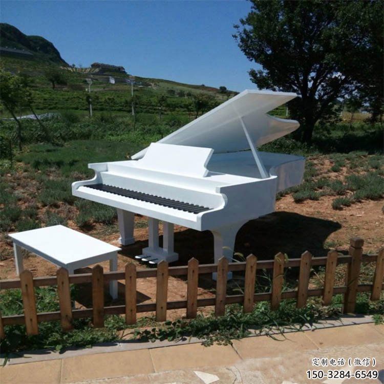 鋼管鋼琴雕塑 異形噴水小品 農村雕塑