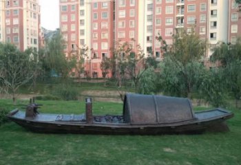 異形船艇雕塑 現代校園小品 校園雕塑