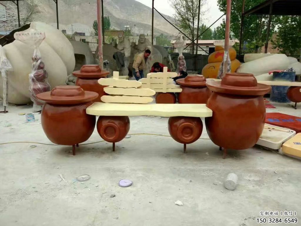 村口凳子雕塑 啞光景觀擺件 公園雕塑