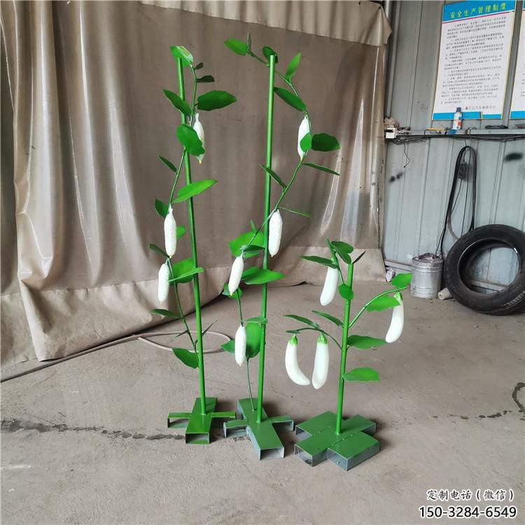 風景區茄子雕塑 售樓處廣場雕塑 仿真擺件