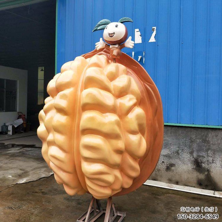 風景區核桃雕塑 售樓處廣場雕塑 仿古擺件