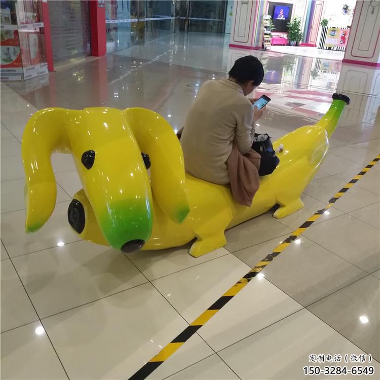 香蕉坐凳雕塑 風(fēng)景區(qū)幾何雕塑 廣場小品