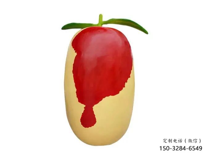 售樓處紅棗雕塑 商業(yè)街仿真雕塑 瓜果擺件