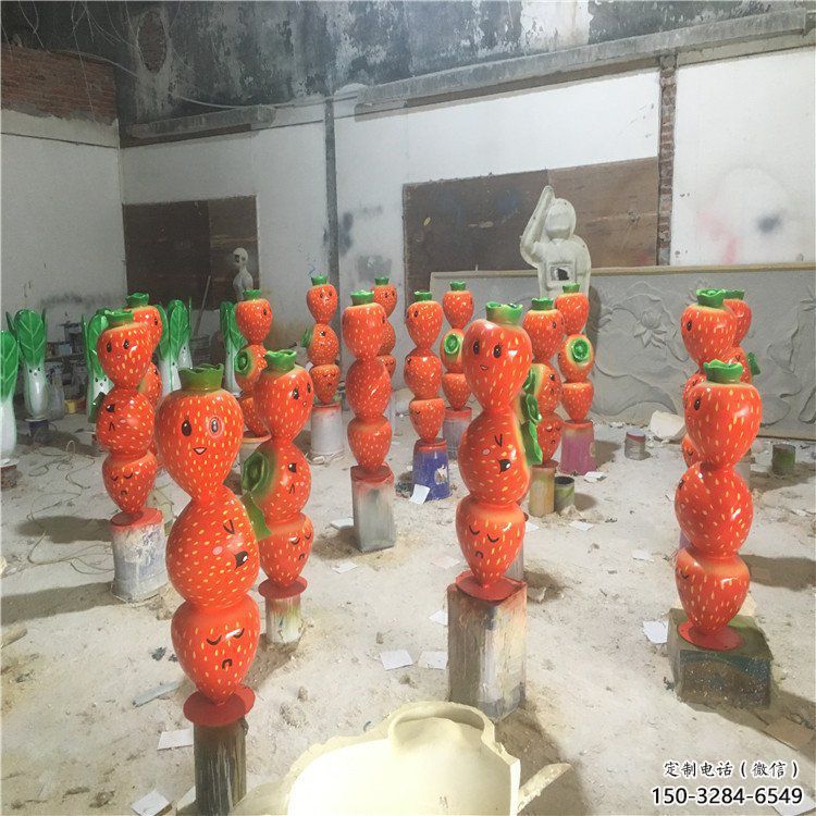 仿真胡蘿卜雕塑 酒店公園雕塑 風景區擺件