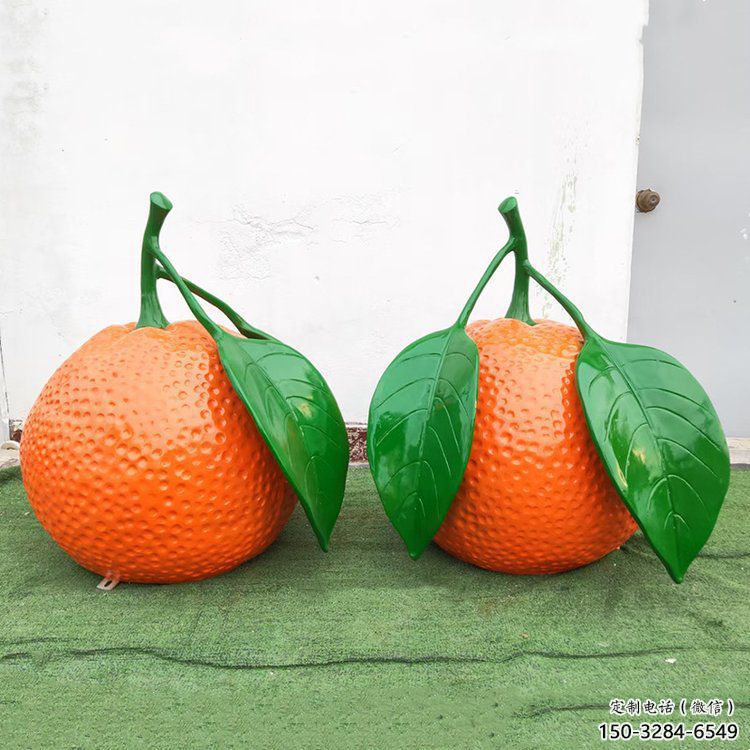 檸檬雕塑，水果仿真擺件，公園廣場(chǎng)雕塑 (28)