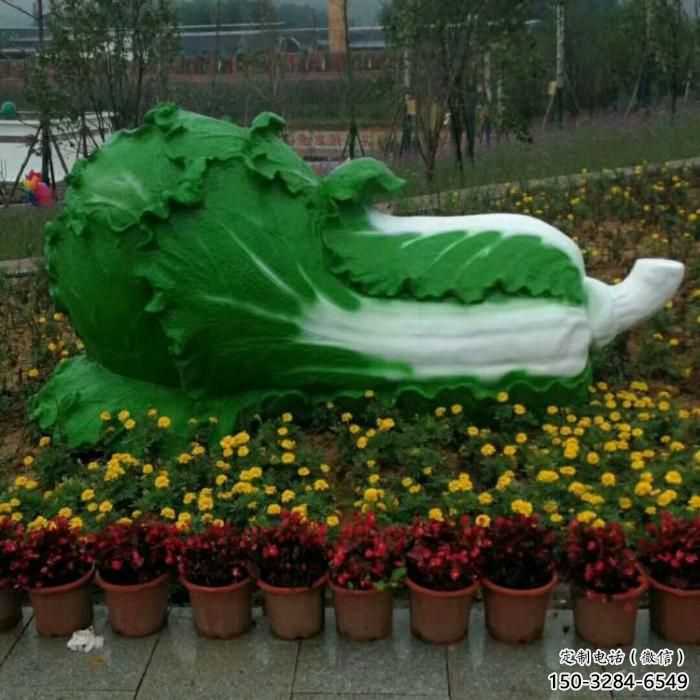 仿真白菜雕塑 酒店公園雕塑 風景區(qū)擺件