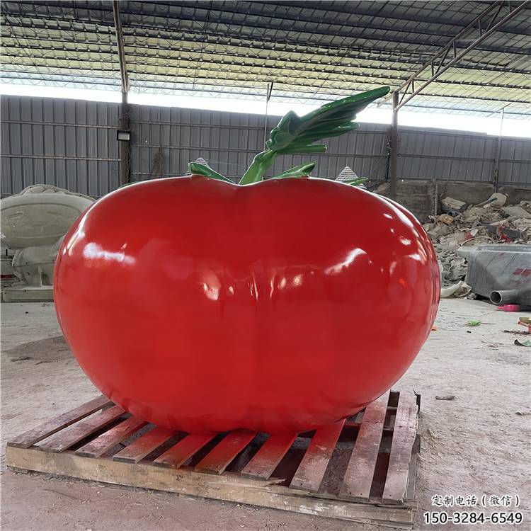 創(chuàng)意番茄雕塑 步行街店門口雕塑 蔬菜小品