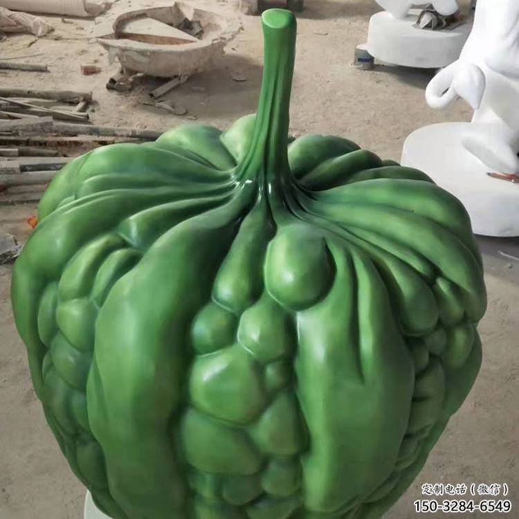 農村黃瓜雕塑 抽象藝術蔬菜雕塑 烤漆瓜果雕塑