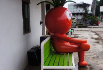仿真番茄雕塑 店門口園林雕塑 蔬菜小品