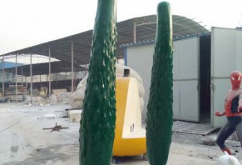 創意苦瓜雕塑 步行街店門口雕塑 蔬菜小品