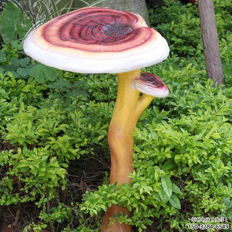 房地產(chǎn)靈芝雕塑 現(xiàn)代景觀植物雕塑 幾何果蔬雕塑