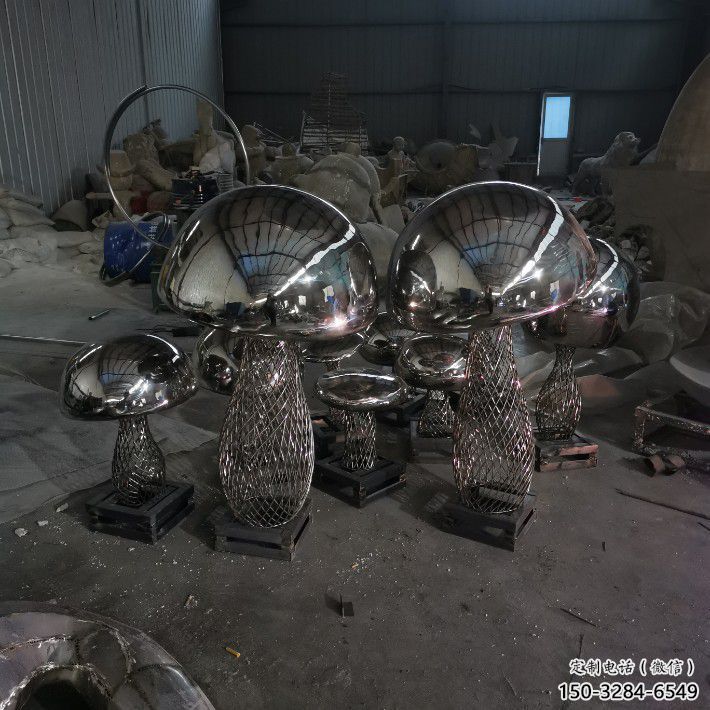 房地產(chǎn)香菇雕塑 現(xiàn)代景觀蔬菜雕塑 幾何果蔬雕塑