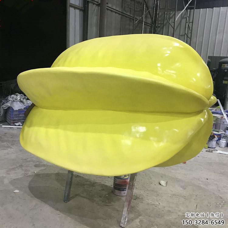 水景楊桃雕塑 彩繪仿真果蔬雕塑 現代水果雕塑