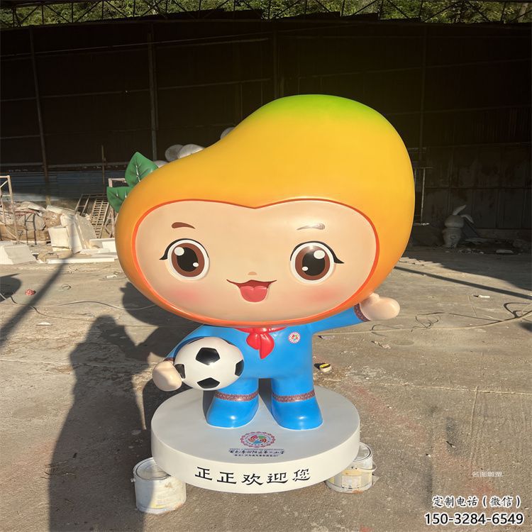 廣場芒果雕塑 抽象果蔬雕塑 烤漆水果雕塑