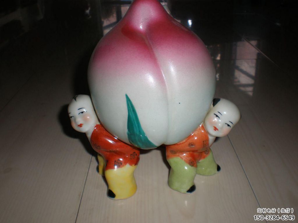 店門口水蜜桃雕塑 創意景觀雕塑 仿真擺件