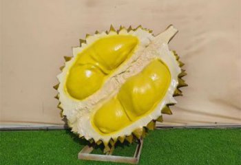 別墅區榴蓮雕塑 大型別墅區水果雕塑 仿真果蔬雕塑