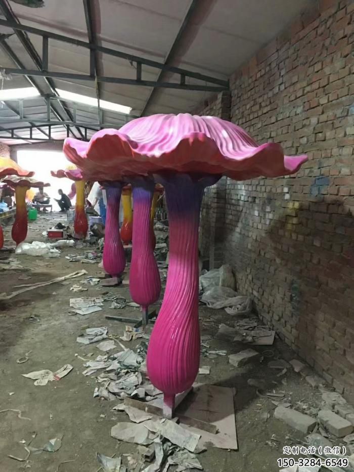 大型蘑菇雕塑 步行街果蔬雕塑 仿真擺件