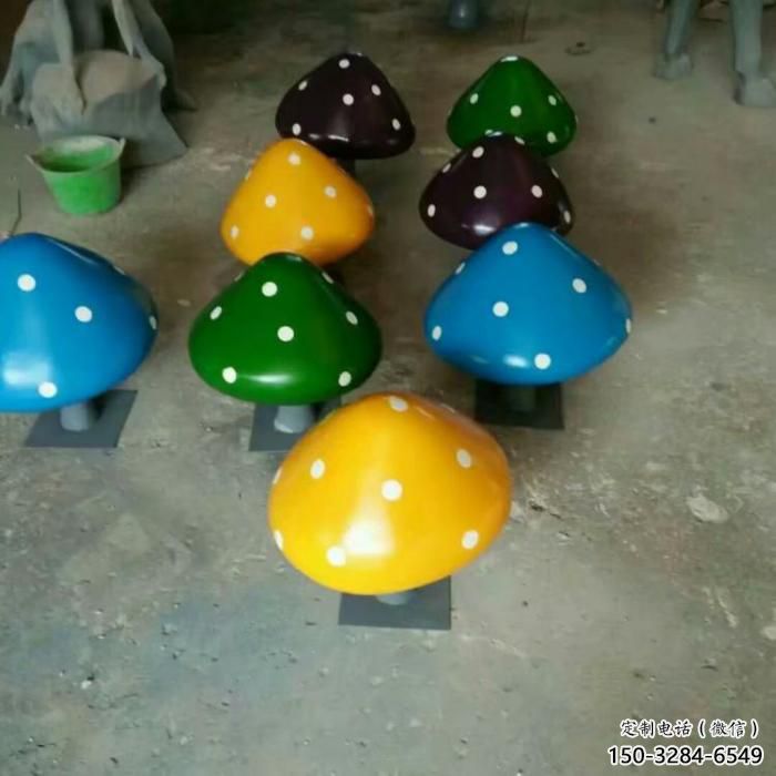 庭院蘑菇雕塑 城市古銅色雕塑 果蔬小品