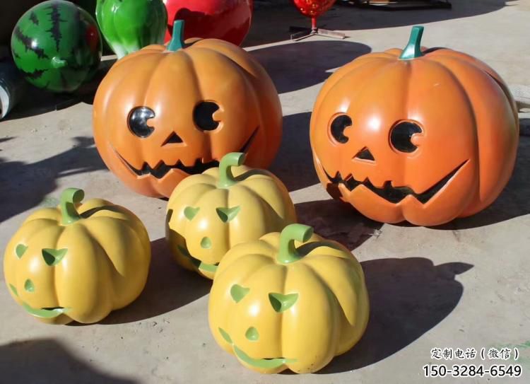 仿真南瓜雕塑 店門口園林雕塑 果蔬小品