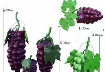 田間葡萄雕塑 彩繪仿真雕塑 園林擺件