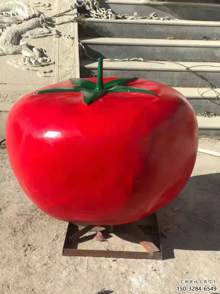 彩繪番茄雕塑 仿真雕塑 步行街擺件