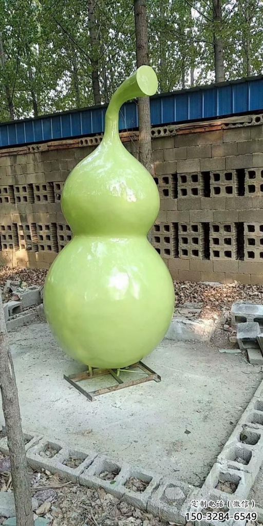 別墅區葫蘆雕塑 大型別墅區植物雕塑 剪影雕塑