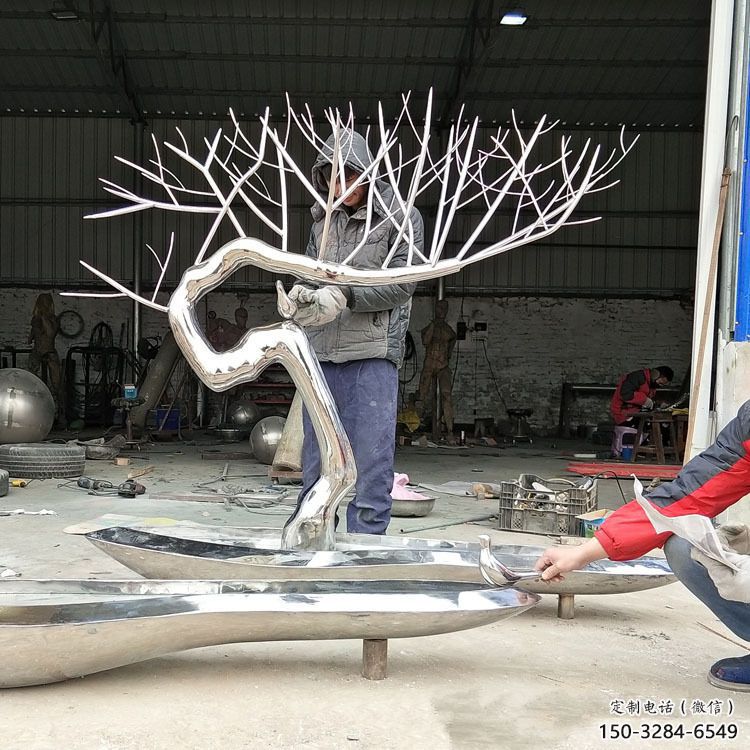 景觀松樹雕塑 仿真大樹雕塑 景觀植物雕