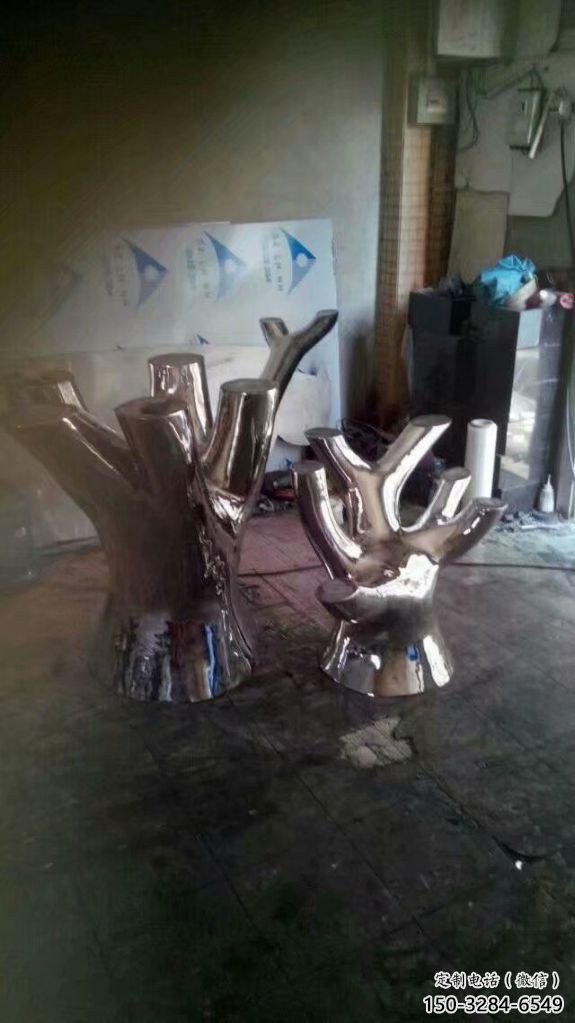 創意樹樁雕塑 啞光大樹雕塑 公園植物雕塑