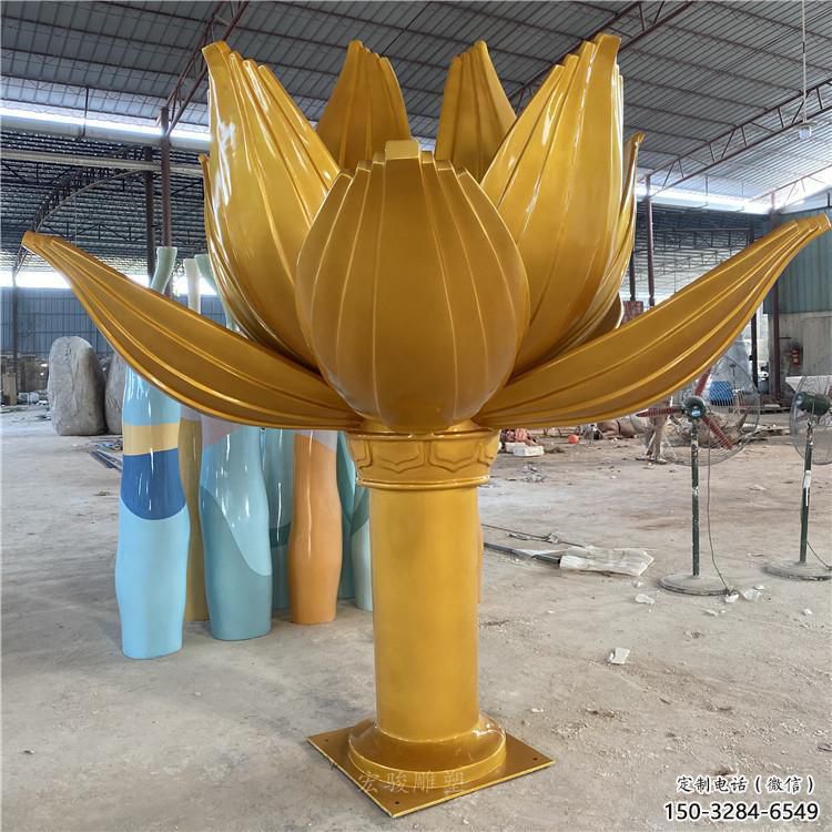 草地紫荊花雕塑 現代校園花卉雕塑 大型花朵雕塑