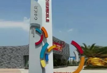 水景精神堡壘雕塑 彩繪剪紙標識雕塑 現代文化雕塑