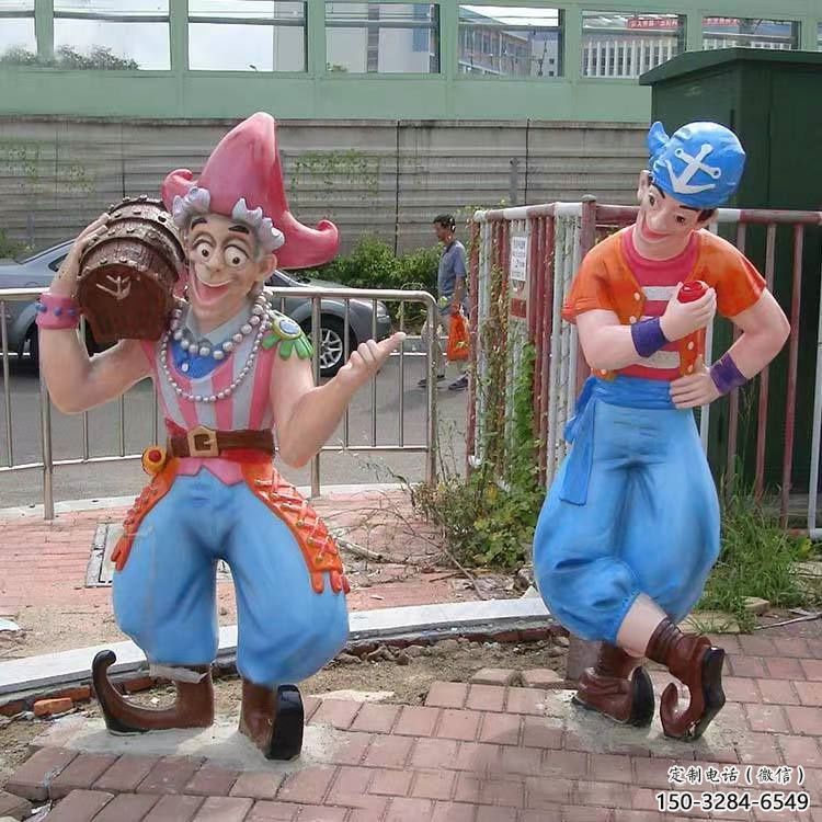 售樓處小丑雕塑廠 商業(yè)街雕塑 民俗擺件