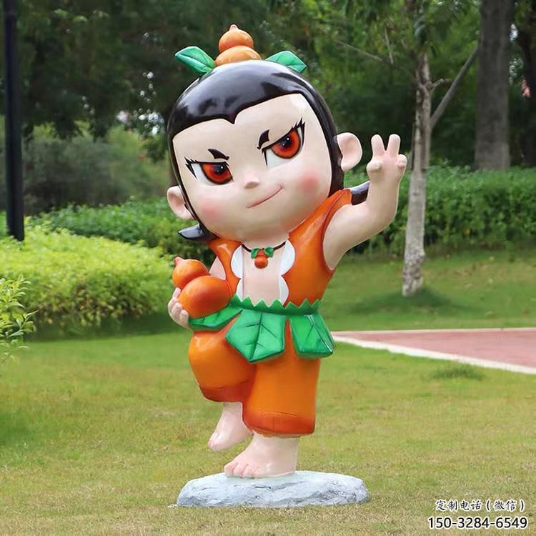 戶外葫蘆娃雕塑廠 噴漆卡通雕塑 燈光動漫雕塑